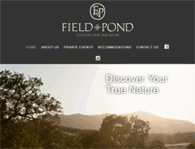 Tablet Screenshot of fieldandpond.com